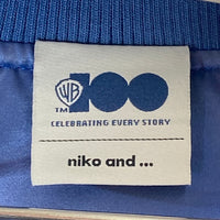 niko and... ニコアンド H234MJ00BO WARNER BROTHERS ワーナーブラザーズ 刺繍 スタジャン ライトブルー sizeF 瑞穂店