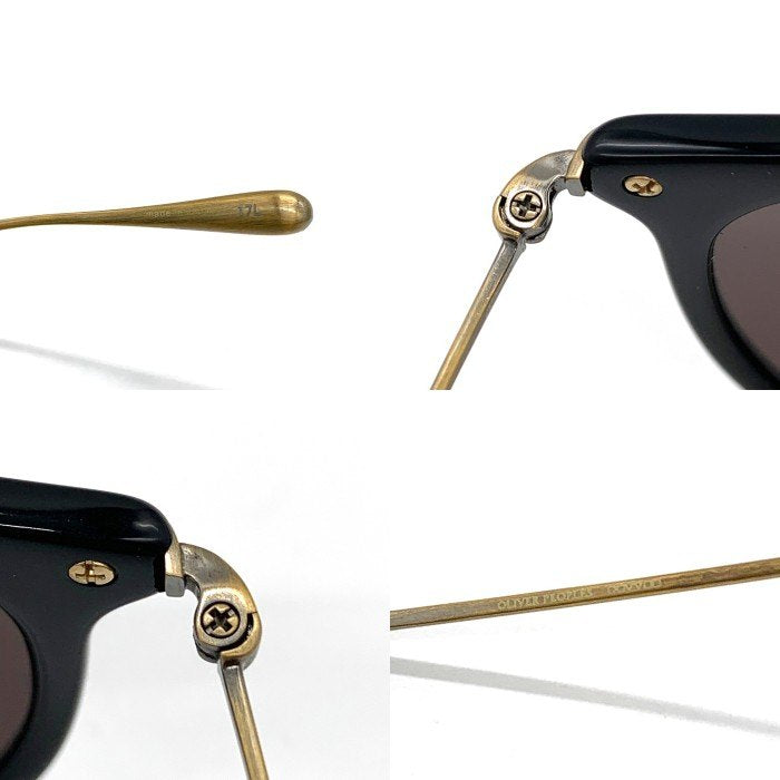 OLIVER PEOPLES オリバーピープルズ Brayton ブレイトン ボストンウェリントン サングラス チタンフレーム ブラック ゴールド 福生店