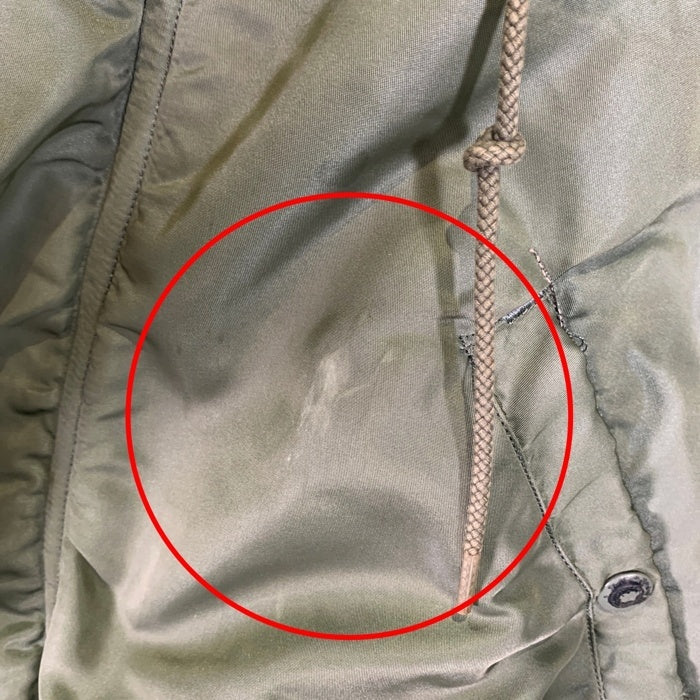 U.S. ARMY 60's ALPHA INDUSTRIES アルファインダストリーズ N-2B コヨーテファー  黒タグ CONMERジッパー フライトジャケット オリーブ MIL-J-6278D / 8415-270-0366 /DSA-1-2355-63-C  SIze M 福生店