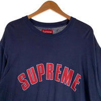 SUPREME シュプリーム 24SS Cracked Arc S/S Tee クラックドアーチロゴ ショートスリーブTシャツ プリント USED加工 ネイビー Size XXL 福生店