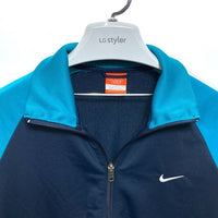 NIKE ナイキ カラー切替 トラックジャケット ネイビーxターコイズ sizeXL 瑞穂店