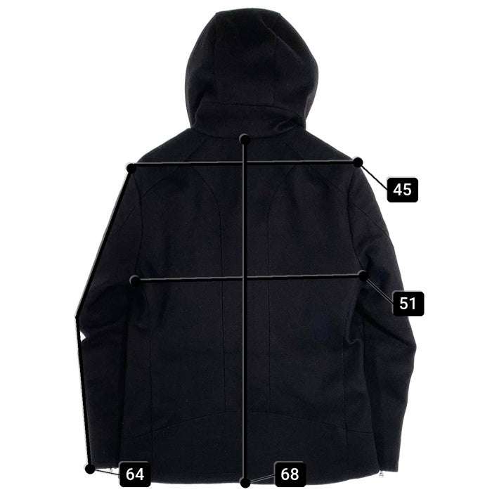 LOVELESS ラブレス メルトン ウール ライダースジャケット ブラック Size 2 福生店