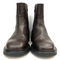 COS コス サイドジップ レザーブーツ ブラウン Size 41 (26cm相当) 瑞穂店