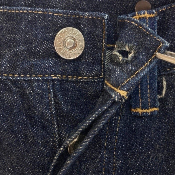 TCB JEANS ティーシービージーンズ 20's シンチバック テーパードデニムパンツ インディゴ サスペンダーボタン Size32 瑞穂店