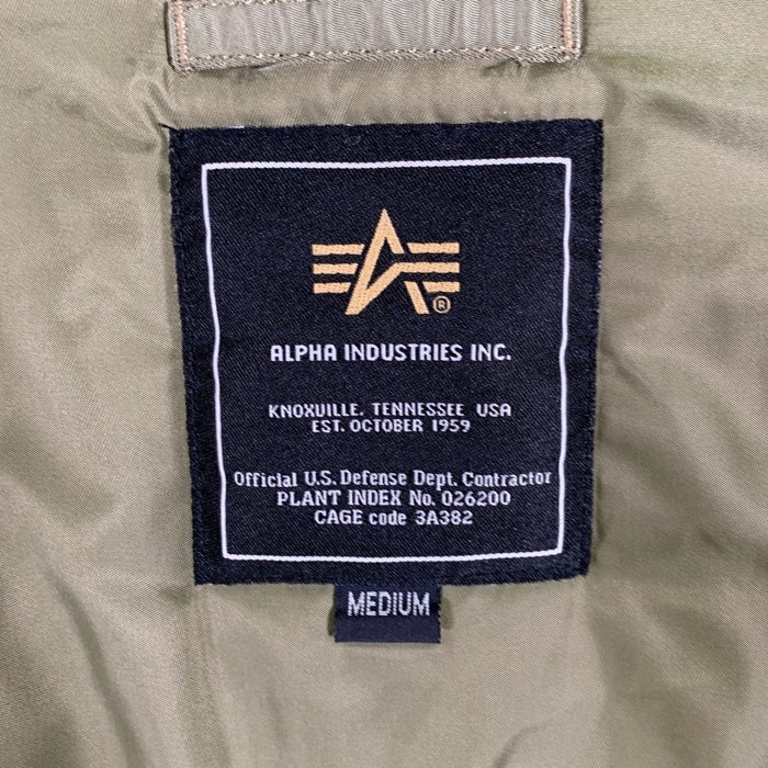 ALPHA INDUSTRIES アルファインダストリーズ N3B Flight Jacket フライトジャケット 20094-219 オリーブ Size M 福生店