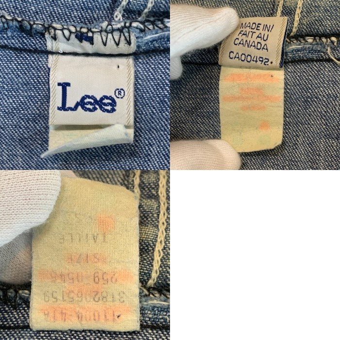 80's Lee リー デニムプルオーバージャケット ハーフジップ アノラック インディゴ Size M-L 相当 福生店