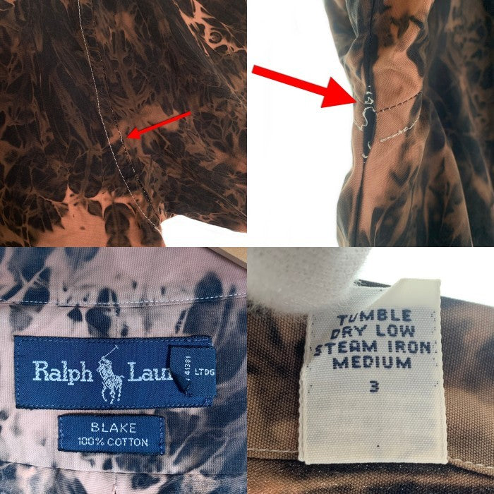 Ralph Lauren ラルフローレン BLAKE 半袖 オープンカラーシャツ タイダイ Size M 福生店