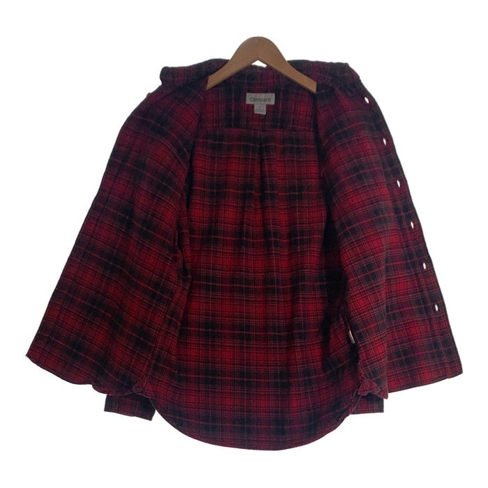 CARHARTT カーハート チェック 長袖 ロングスリーブ フランネル シャツ レッド メキシコ製 Size L 福生店
