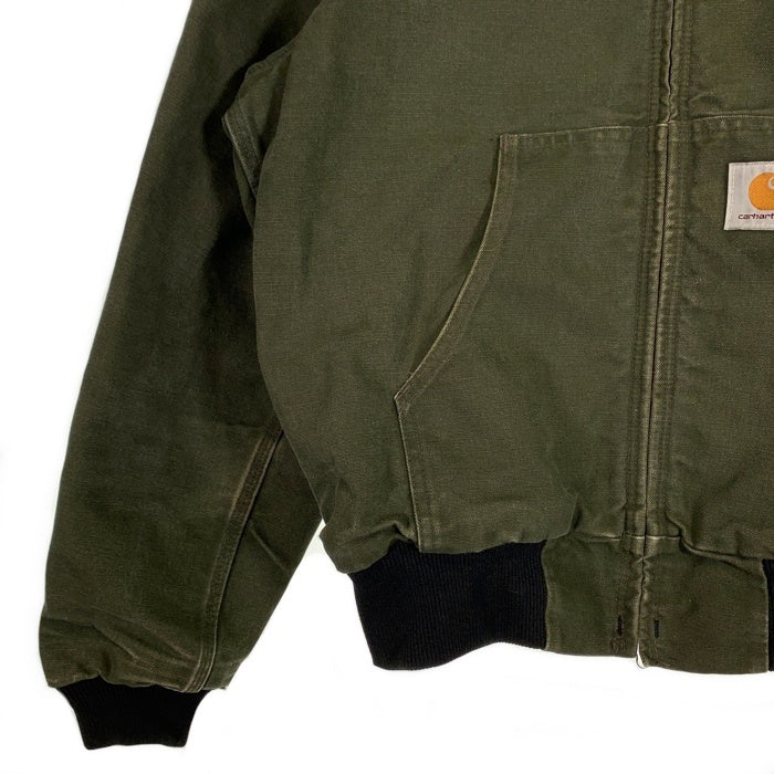 80's Carhartt カーハート ダック アクティブジャケット パーカー モスグリーン JR104 Size S 相当 福生店
