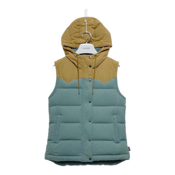 patagonia パタゴニア ナイロン ダウンベスト レディース ブラウン ブルー STY27746FA18 Size S 瑞穂店