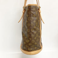 LOUIS VUITTON ルイヴィトン M42236 ショルダー トートバッグ バケットGM モノグラム 内側劣化無し ブラウン 瑞穂店