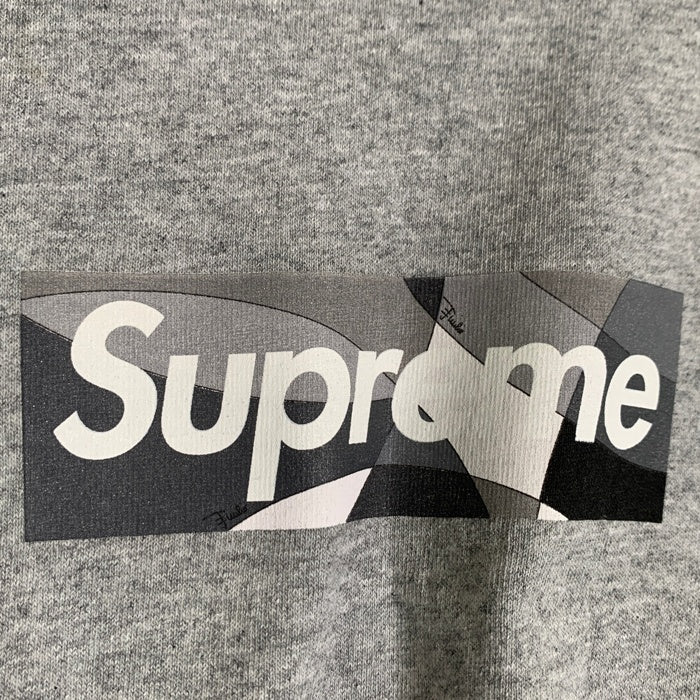 SUPREME シュプリーム Emilio Pucci Box Logo Tee エミリオ プッチ ボックスロゴ 半袖 Tシャツ グレー USA製 Size M 福生店