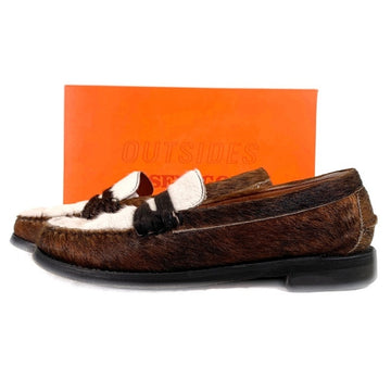SEBAGO セバゴ Dan Raw コインローファー ハラコ ブラウン ホワイト Size 26cm 福生店