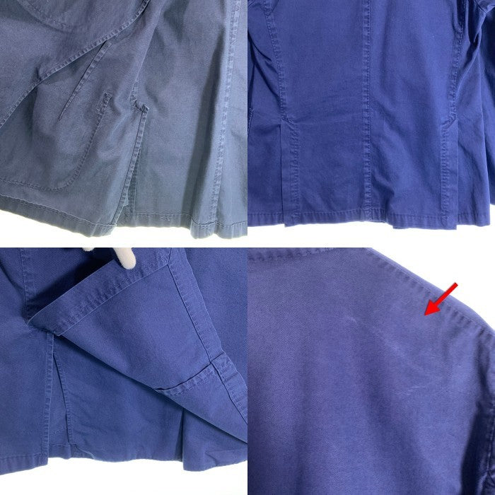 BOGLIOLI ボリオリ COAT コットン ダブルブレスレット ジャケット コート ネイビー メタルボタン イタリア製 Size 52 福生店