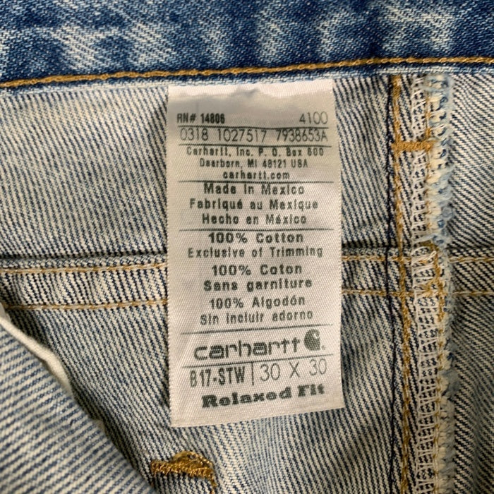 CARHARTT カーハート RELAXED FIT TAPERED LEG JEAN リラックスフィット テーパードデニムパンツ ライトブルー B17-STW Size 30×30 福生店