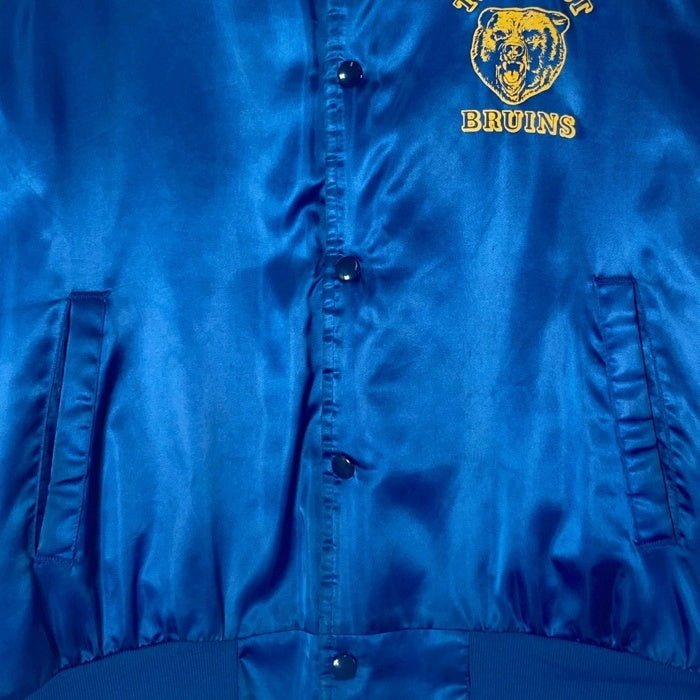 Crafted by NASCO クラフテッドバイナスコ USA製 TRI-WEST BRUINS 袖フリース スタジャン ブルー sizeM 瑞穂店