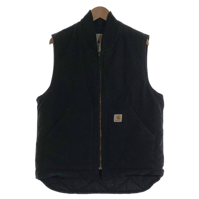 CARHARTT カーハート DUCK VEST ダックベスト ブラック V01 BLK メキシコ製 Size Medium Regular 福生店