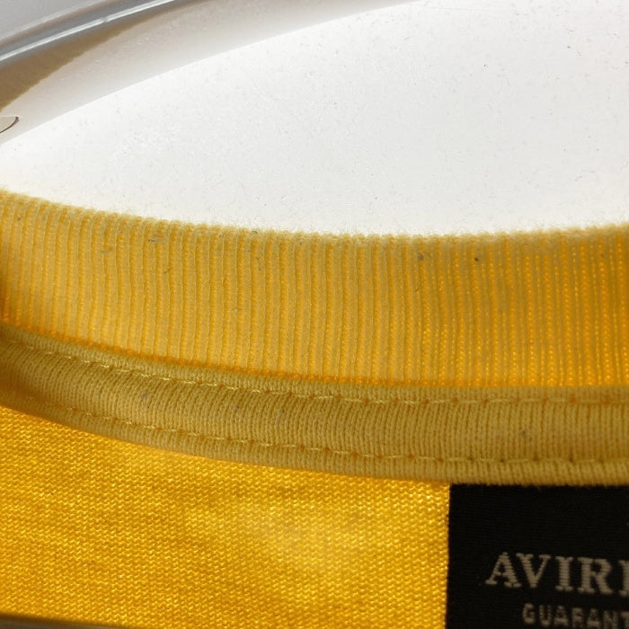 AVIREX アヴィレックス 6113297 Aim High ピンナップガール バックプリント Ｔシャツ イエロー sizeL 瑞穂店