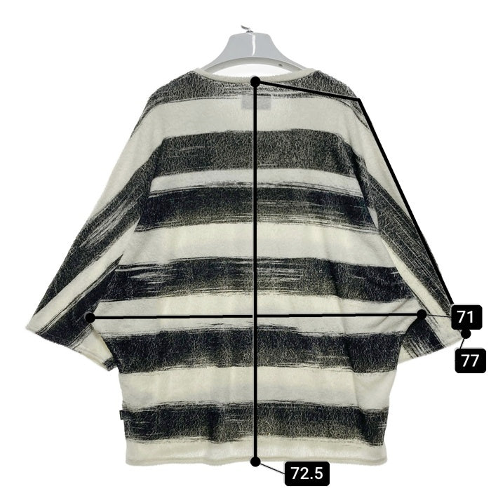 glamb グラム Simons border CS シモンズボーダーカットソー パイル地 ホワイト ブラック GB17SM/CS20 Size 4 瑞穂店