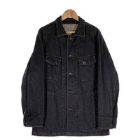 BURBERRY LONDON バーバリーロンドン ブラックデニムジャケット ミドル丈 ノバチェック BBP39-705-08 Size LL 福生店