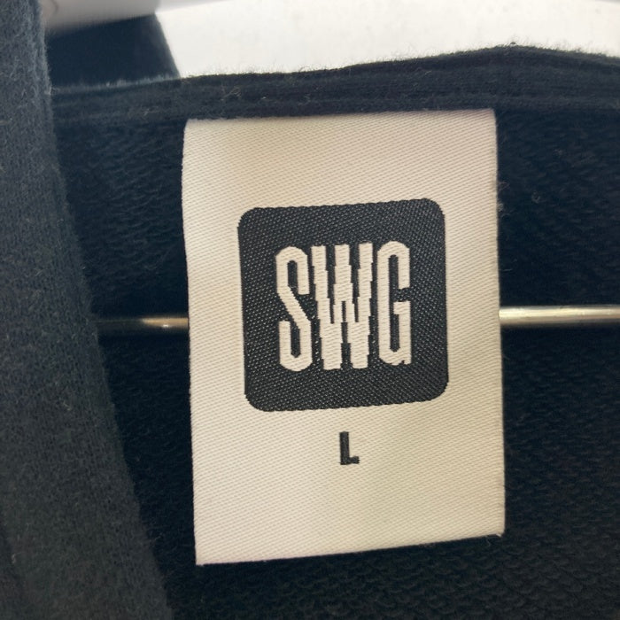 swagger スワッガー ノースリーブスウェットジップパーカー ブラック sizeL 瑞穂店