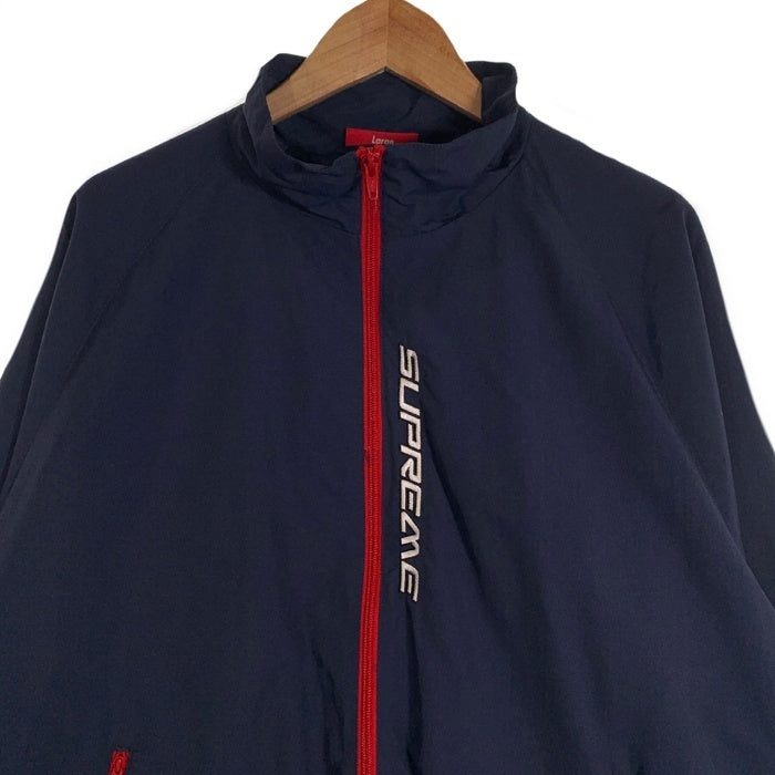 SUPREME シュプリーム Contrast Zip Track Jacket コントラスト ジップ トラックジャケット ネイビー ナイロン Size L 福生店