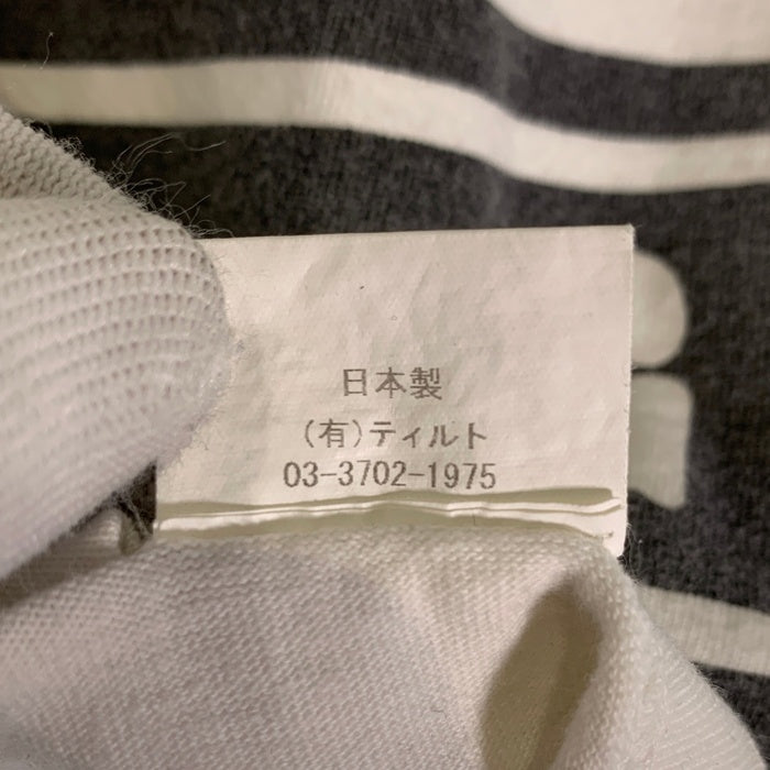 00's GOODENOUGH グッドイナフ 2009 裾ボーダープリント Tシャツ COTTON BASE ホワイト Size M 福生店