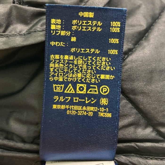 POLO RALPHA LAUREN ポロ ラルフローレン キルティングジャケット ブラック sizeXL 瑞穂店