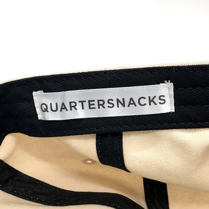 QUARTERSNACKS クォータースナックス コットン 6パネルキャップ ホワイト グリーン 福生店