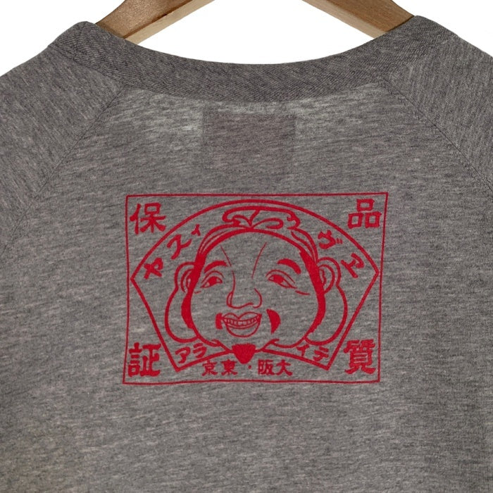 EVISU エヴィス カモメプリント ロングスリーブTシャツ ラグラン グレー Size 40 福生店