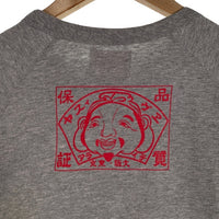 EVISU エヴィス カモメプリント ロングスリーブTシャツ ラグラン グレー Size 40 福生店
