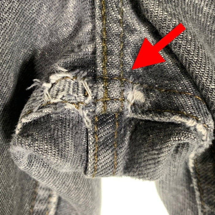 90's Levi's リーバイス 501-0658 ブラックデニムパンツ ジーンズ USA製 裾カットオフ Size 32×30 福生店