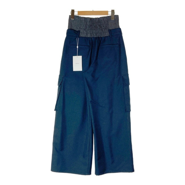 AMERI アメリ 01410820060 DENIM LIKE CORSET WORK PANTS ワークパンツ ネイビー sizeS 瑞穂店