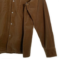STEVENSON OVERALL Co. スティーブンソン オーバーオール UrbanLasso-UL1 ベロア ウエスタンシャツ ベージュ やや厚手 Size L 福生店
