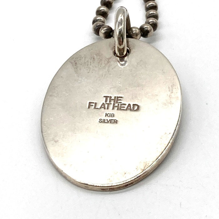 THE FLAT HEAD ザ・フラットヘッド SILVER925 K18インゴッド ネックレストップ シルバー 瑞穂店