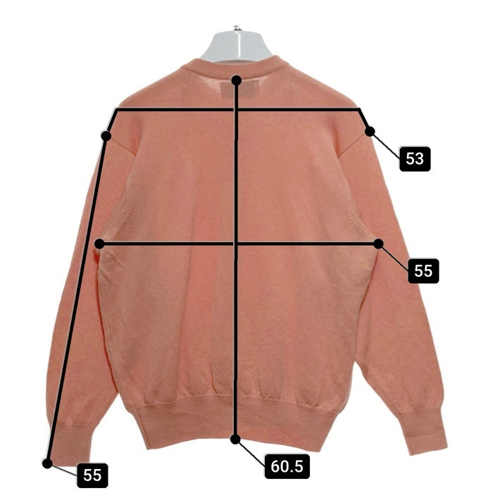 BALLANTYNE バランタイン ピュアニューウール カーディガン サーモンピンク Size44 瑞穂店