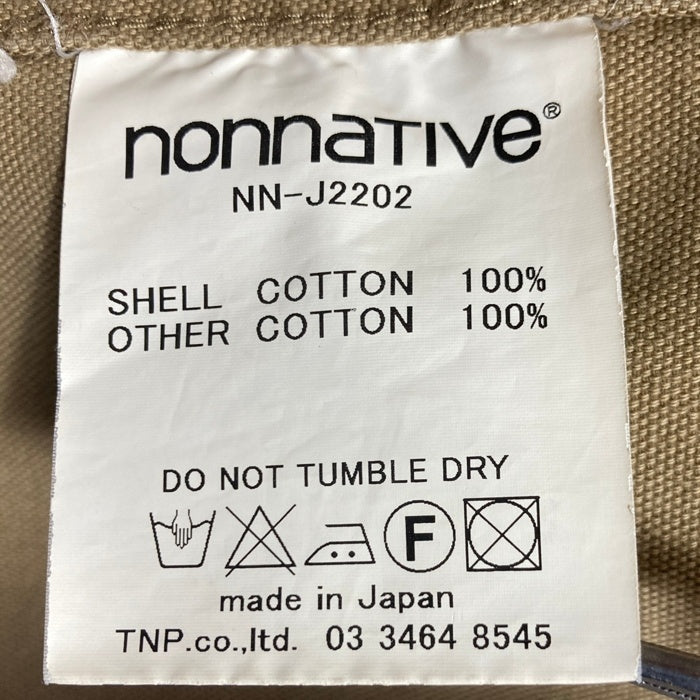 nonnative ノンネイティブ NN-J2202 LUMBERER JACKET ランバージャケット ベージュ size3 瑞穂店