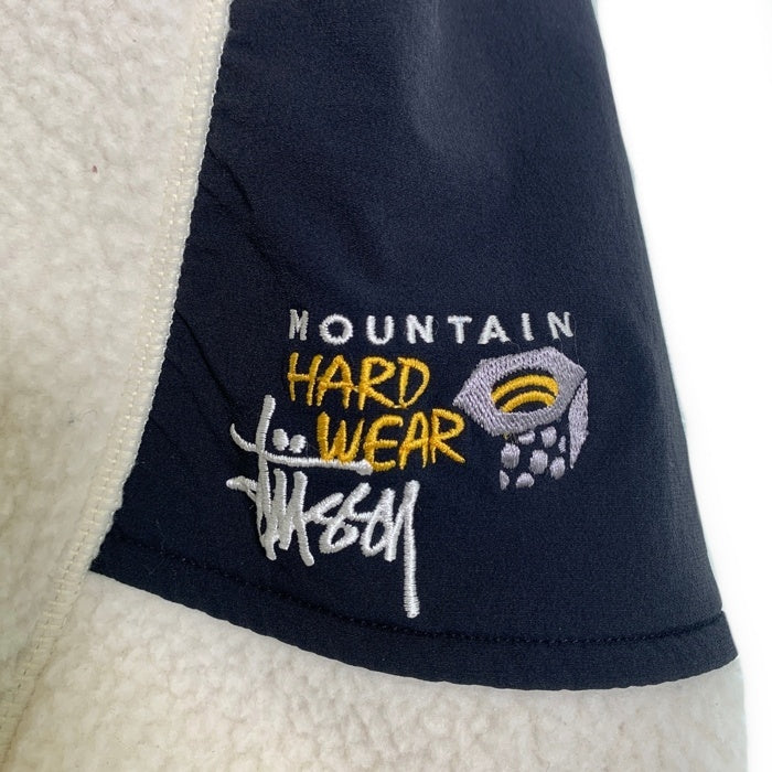 STUSSY ステューシー MOUNTAIN HARDWEAR マウンテンハードウェア フリースパンツ ホワイト ブラック Size M 福生店