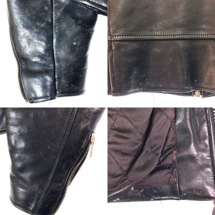 HARLEY DAVIDSON ハーレーダビッドソン レザー シングルライダース ブラック sizeS※全体的にダメージ使用感あり 瑞穂店