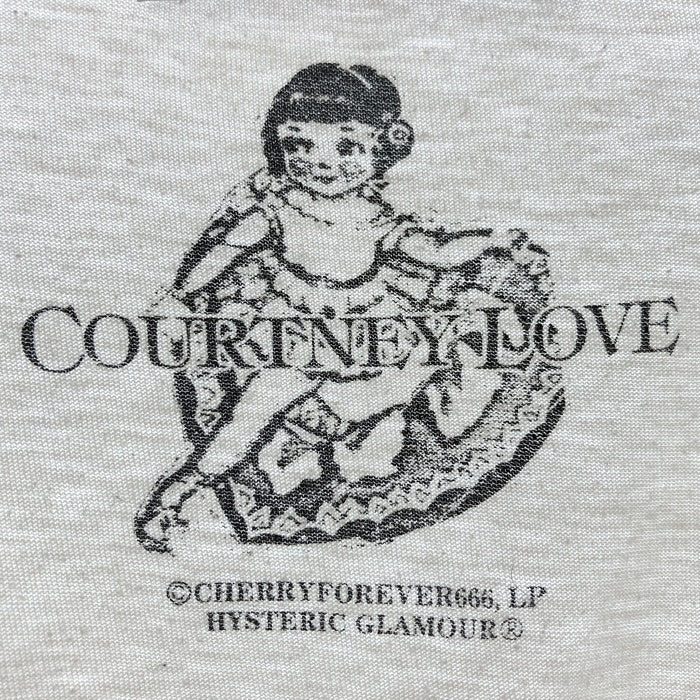 HYSTERIC GLAMOUR ヒステリックグラマー 0293CT19 COURTNEY LOVE コートニー・ラブ フォトプリント Tシャツ ホワイト sizeL 瑞穂店