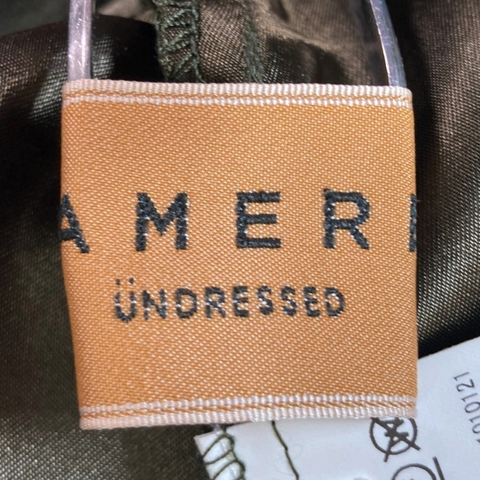 AMERI アメリ プリーツスカート カーキ 花柄 02320990500 Size M 瑞穂店