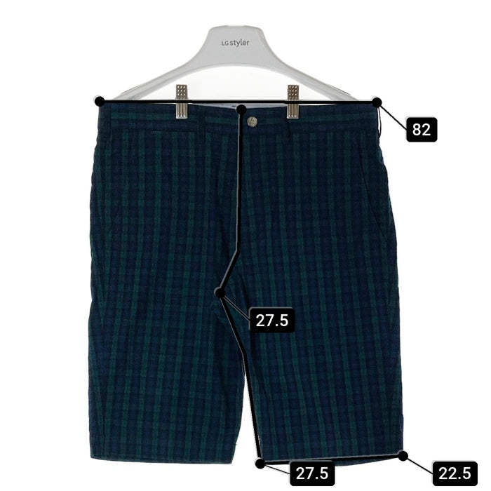 COMME des GARCONS HOMME コムデギャルソンオム HK-P020 AD2012 ブラックウォッチ ハーフパンツ グリーンxネイビー sizeS 瑞穂店