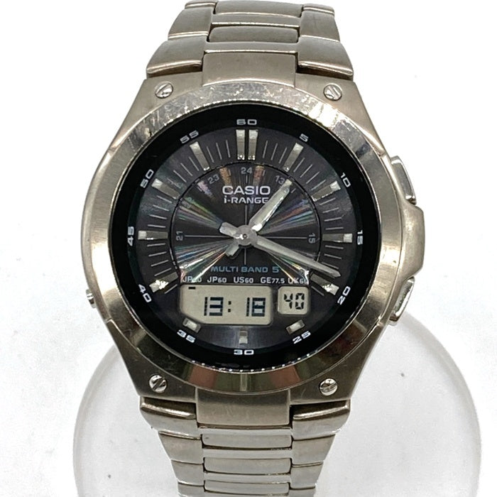 CASIO カシオ IRW-M10T I-RANGE ウェーブセプター アナデジ 腕時計 シルバー 瑞穂店