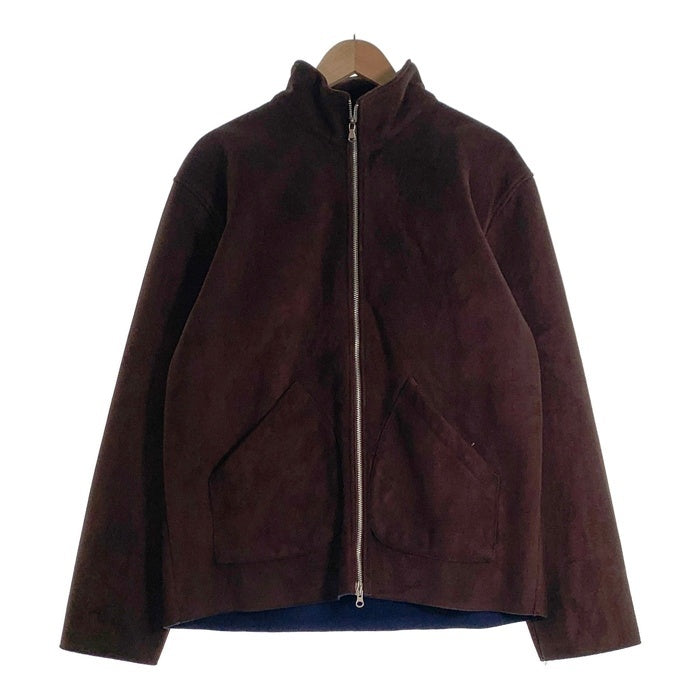 TOMMY HILFIGER トミーヒルフィガー フェイクムートン ジップアップジャケット 内フリース ブラウン Size L 福生店