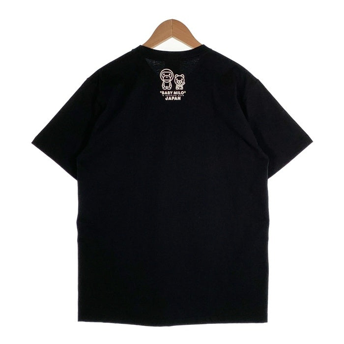 A BATHING APE アベイシングエイプ BABY MILO JAPAN TEE Tシャツ ブラック 002TEK221003F Size L 福生店