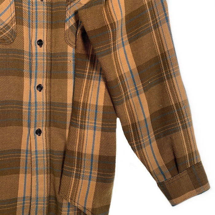 70's BIG MAC ビッグマック フランネルチェックシャツ ベージュ Size L 福生店