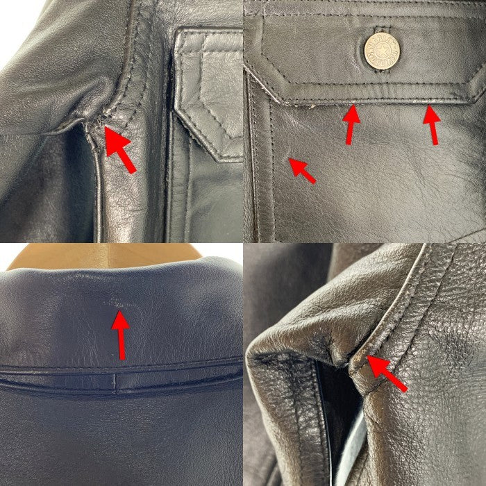 HARLEY-DAVIDSON ハーレーダビッドソン レザー トラッカージャケット ブラック 40132 Size L 福生店