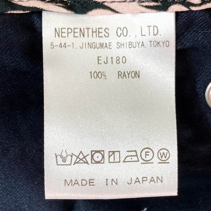 Needles ニードルズ EJ180 RAYON SATEEN PINEAPPLE EASY WESTERN PANT レーヨン パイナップル柄 イージー ウエスタンパンツ ブラック sizeM 瑞穂店