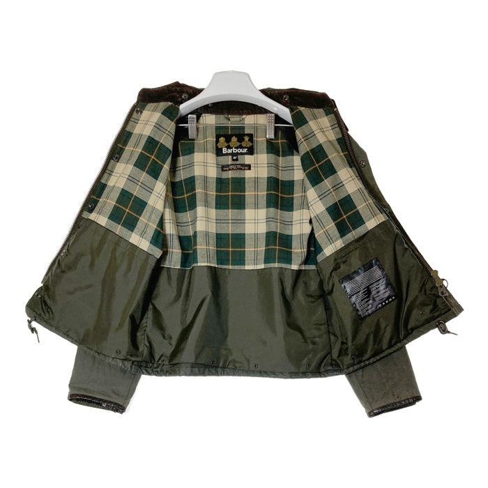 Barbour バブアー 1202060 ショート丈 オイルドコーティングジャケット SL SPEY フード付き カーキ size36 瑞穂店