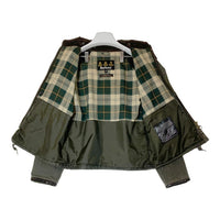 Barbour バブアー 1202060 ショート丈 オイルドコーティングジャケット SL SPEY フード付き カーキ size36 瑞穂店